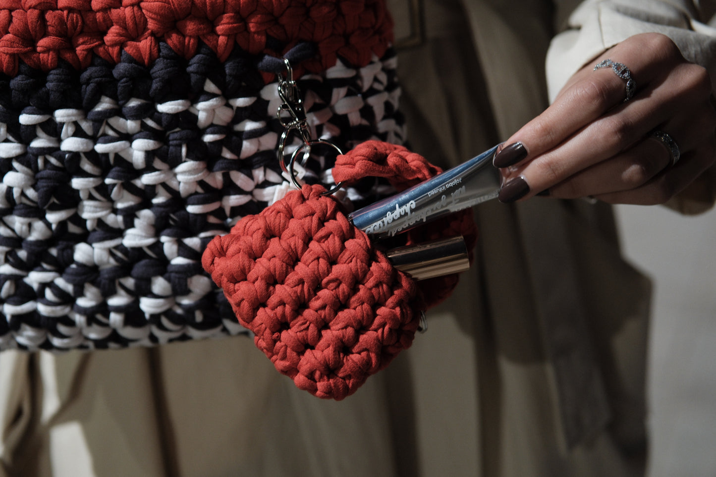 Lip gloss Crochet bag, Pre-order